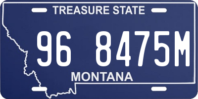 MT license plate 968475M