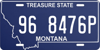 MT license plate 968476P