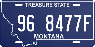 MT license plate 968477F