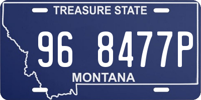 MT license plate 968477P