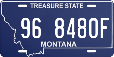 MT license plate 968480F