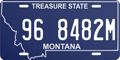 MT license plate 968482M