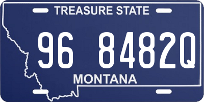 MT license plate 968482Q
