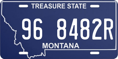 MT license plate 968482R