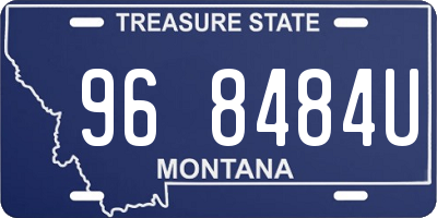 MT license plate 968484U
