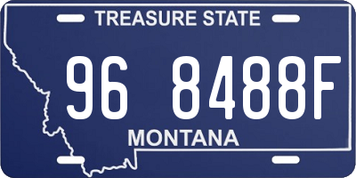 MT license plate 968488F
