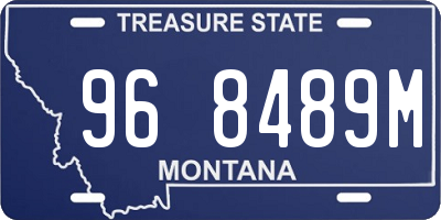 MT license plate 968489M