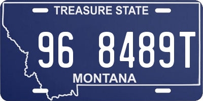 MT license plate 968489T
