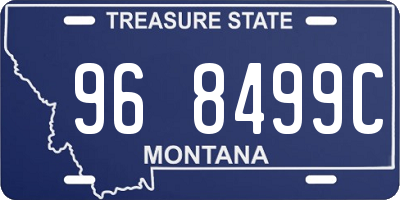 MT license plate 968499C