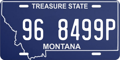 MT license plate 968499P