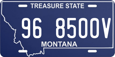 MT license plate 968500V