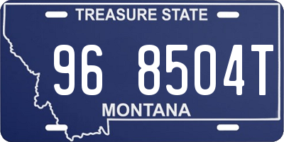 MT license plate 968504T