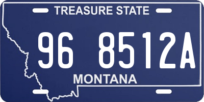 MT license plate 968512A