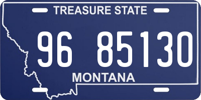 MT license plate 968513O