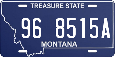 MT license plate 968515A