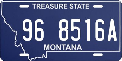 MT license plate 968516A