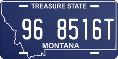 MT license plate 968516T