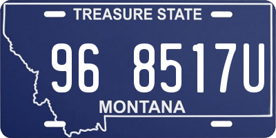 MT license plate 968517U