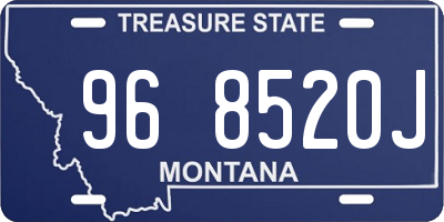 MT license plate 968520J