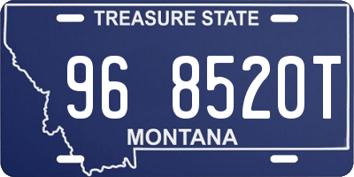 MT license plate 968520T