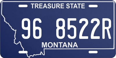 MT license plate 968522R