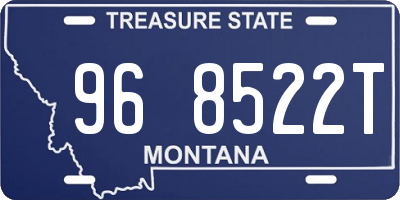 MT license plate 968522T