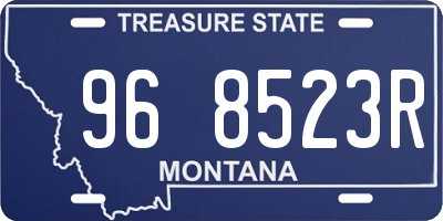 MT license plate 968523R