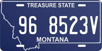 MT license plate 968523V