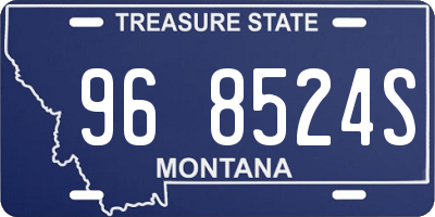 MT license plate 968524S