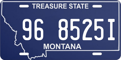 MT license plate 968525I