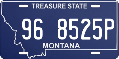 MT license plate 968525P