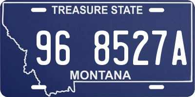 MT license plate 968527A