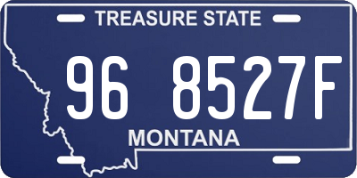 MT license plate 968527F