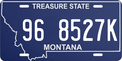 MT license plate 968527K