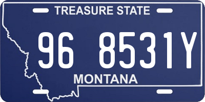 MT license plate 968531Y