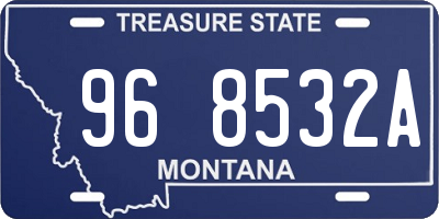 MT license plate 968532A