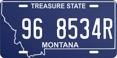MT license plate 968534R