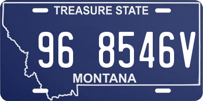MT license plate 968546V