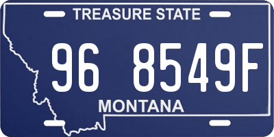 MT license plate 968549F