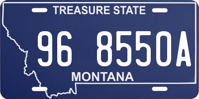 MT license plate 968550A