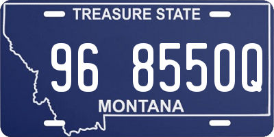 MT license plate 968550Q