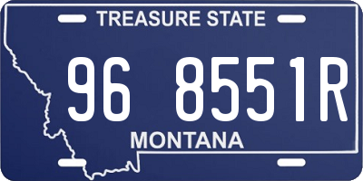 MT license plate 968551R