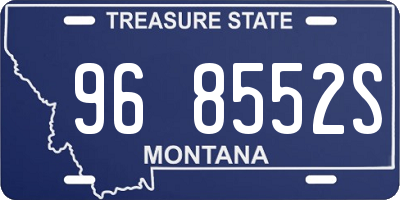 MT license plate 968552S