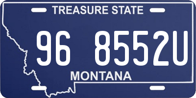 MT license plate 968552U