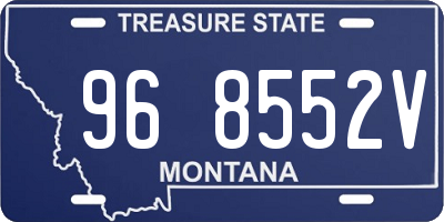 MT license plate 968552V