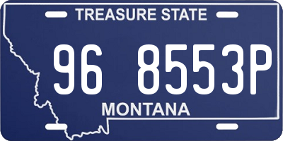 MT license plate 968553P
