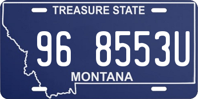 MT license plate 968553U