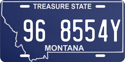 MT license plate 968554Y