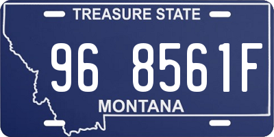 MT license plate 968561F