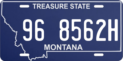 MT license plate 968562H